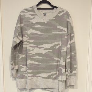 Aerie Women's Camouflage Sweatshirt, Size Large